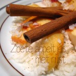 Zeeuwse zoete appeltjes met rijst